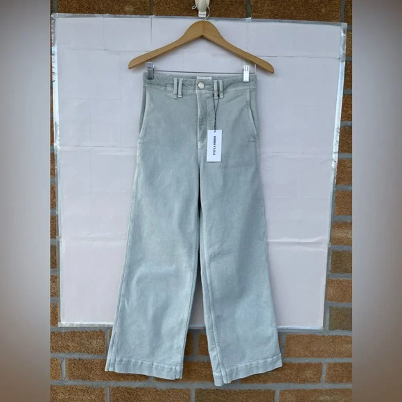 BIMBA Y LOLA CULOTTE - MINT GREEN HIGH RISE JEANS size 36/6 - Picture 6 of 16